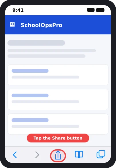 Step 2: Tap the Share button