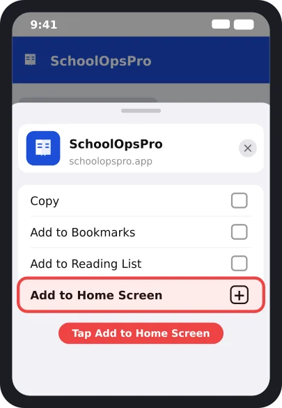 Step 3: Tap Add to Home Screen